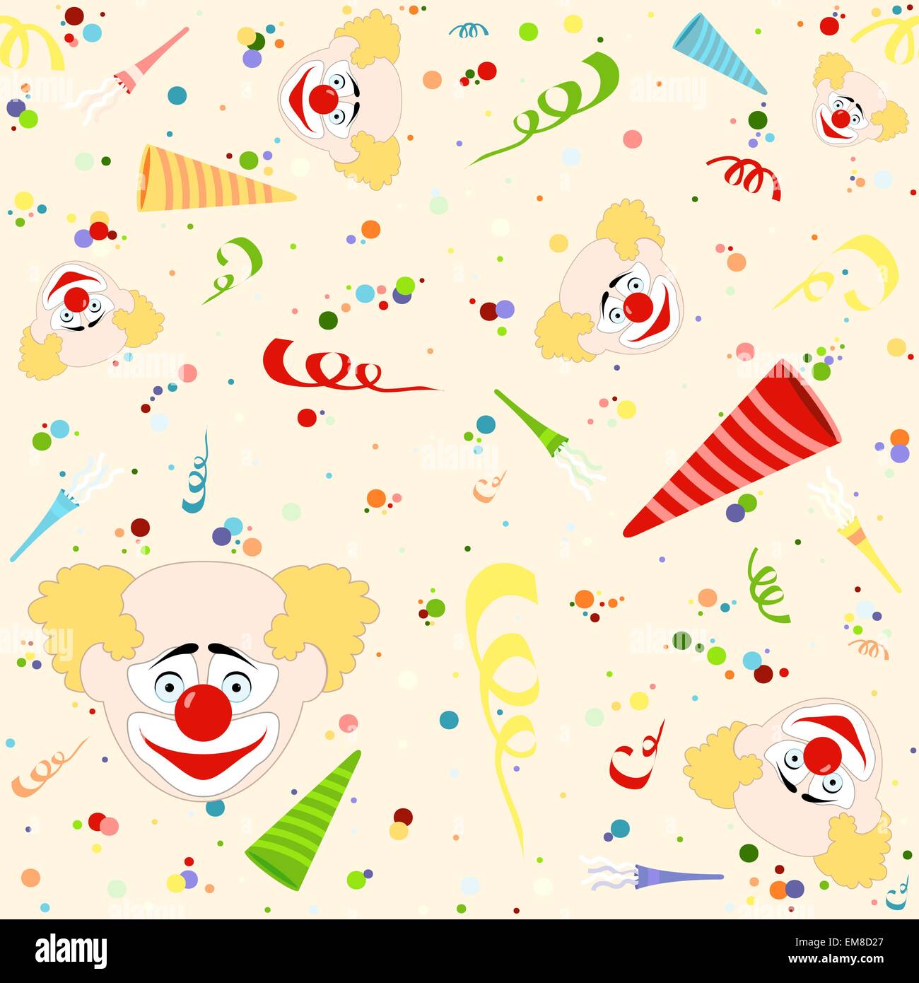 Joyeux Anniversaire Pattern Illustration de Vecteur