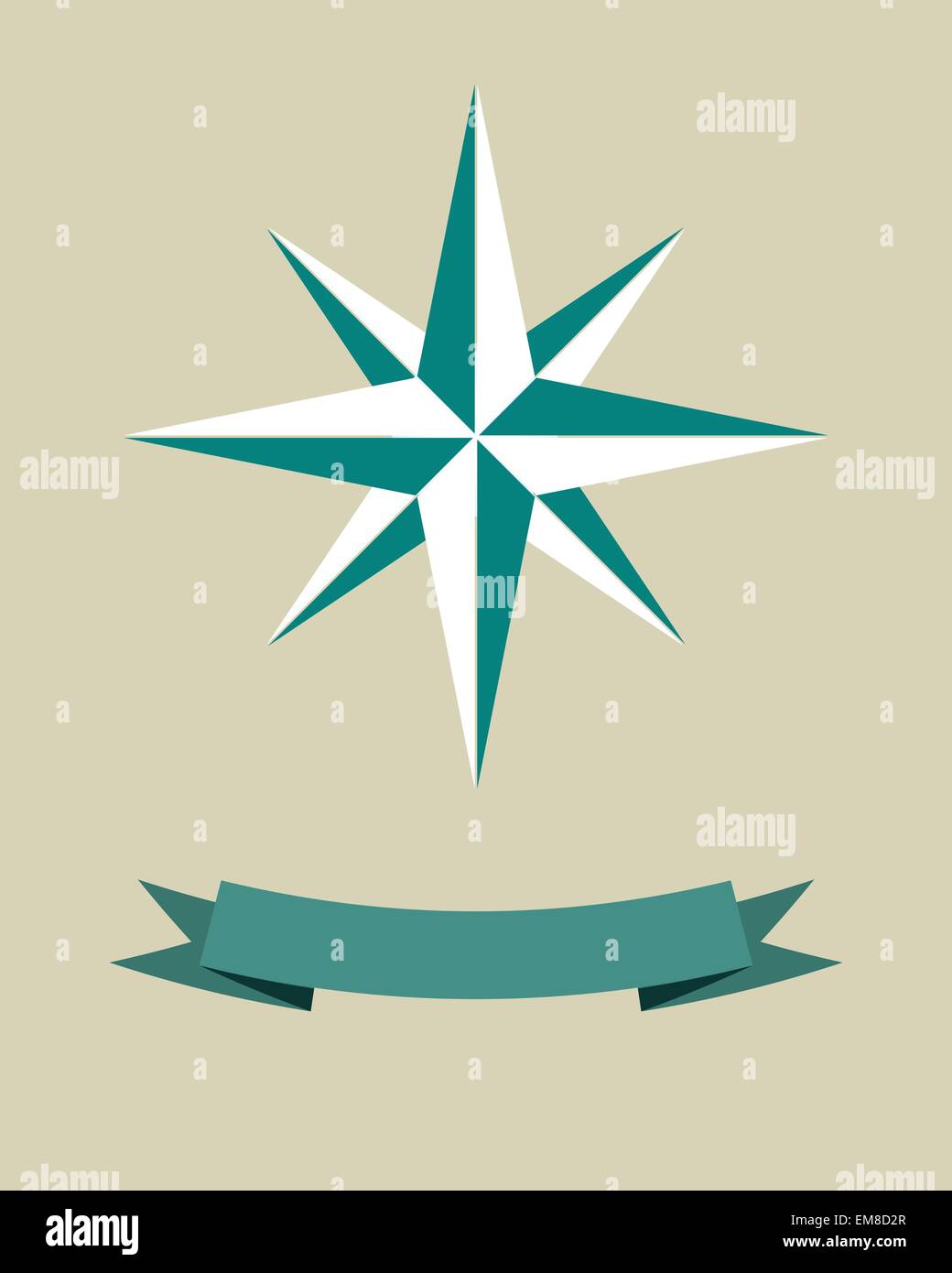 Vector compass rose des vents oldstyle Illustration de Vecteur