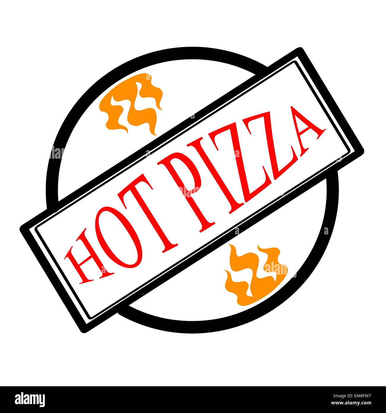 Pizza chaude Illustration de Vecteur