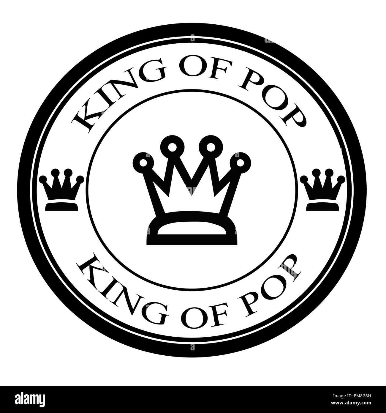 Roi de la pop Illustration de Vecteur