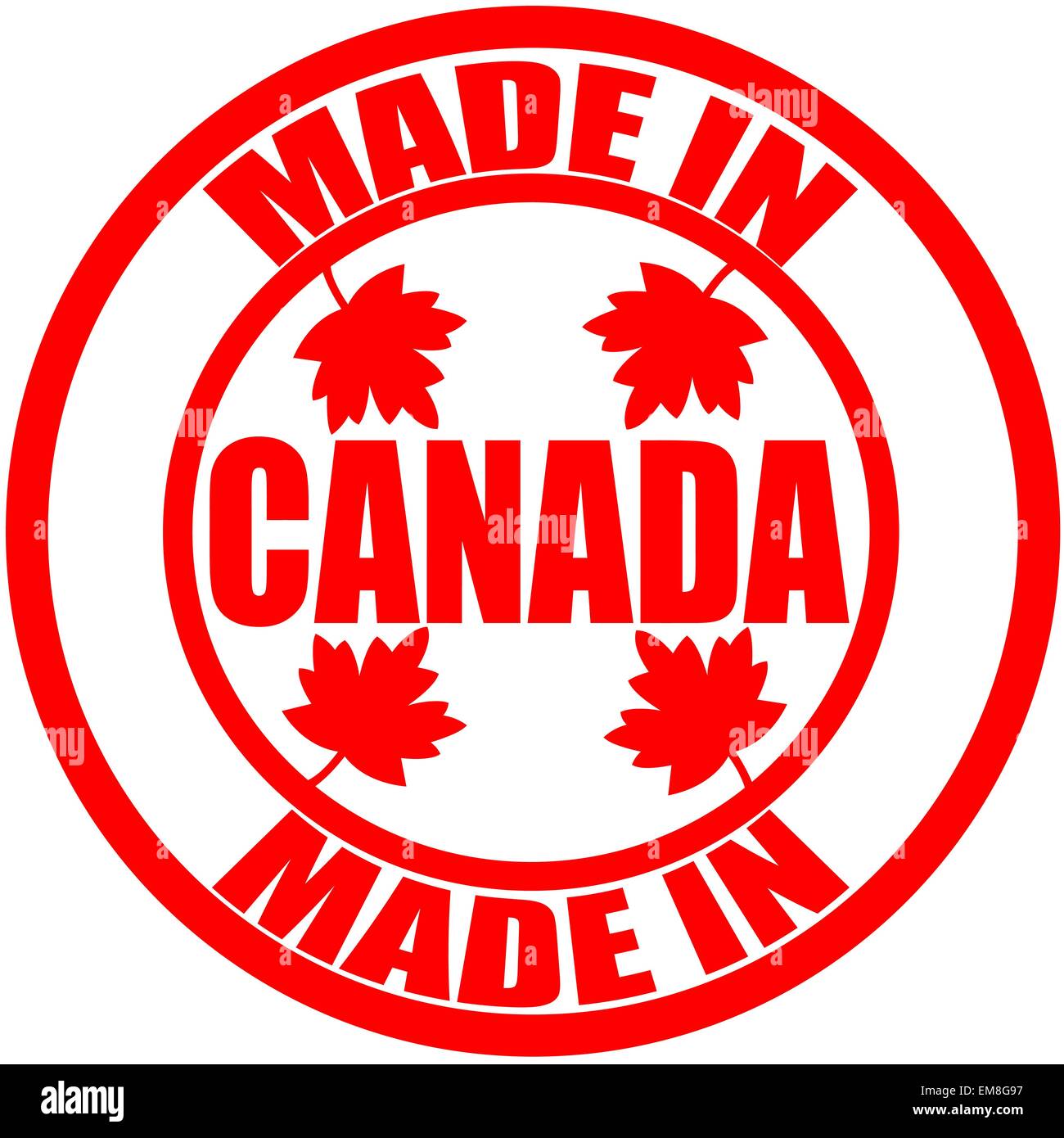 Fabriqué au Canada Illustration de Vecteur