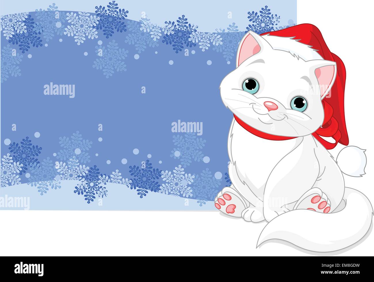 Chat de noel Banque d'images vectorielles - Alamy