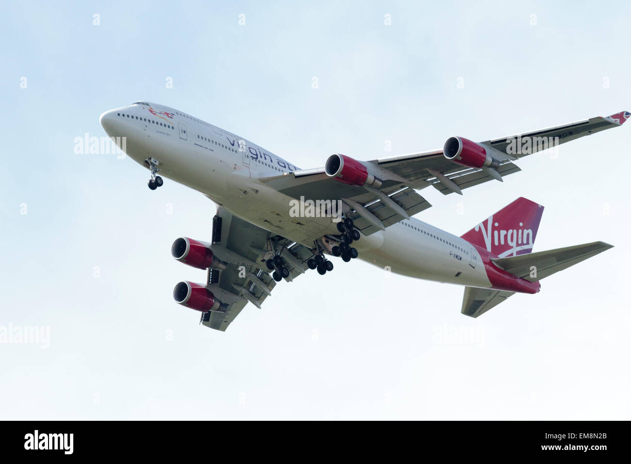 Virgin Atlantic G-VWOW (Boeing 747) Banque D'Images