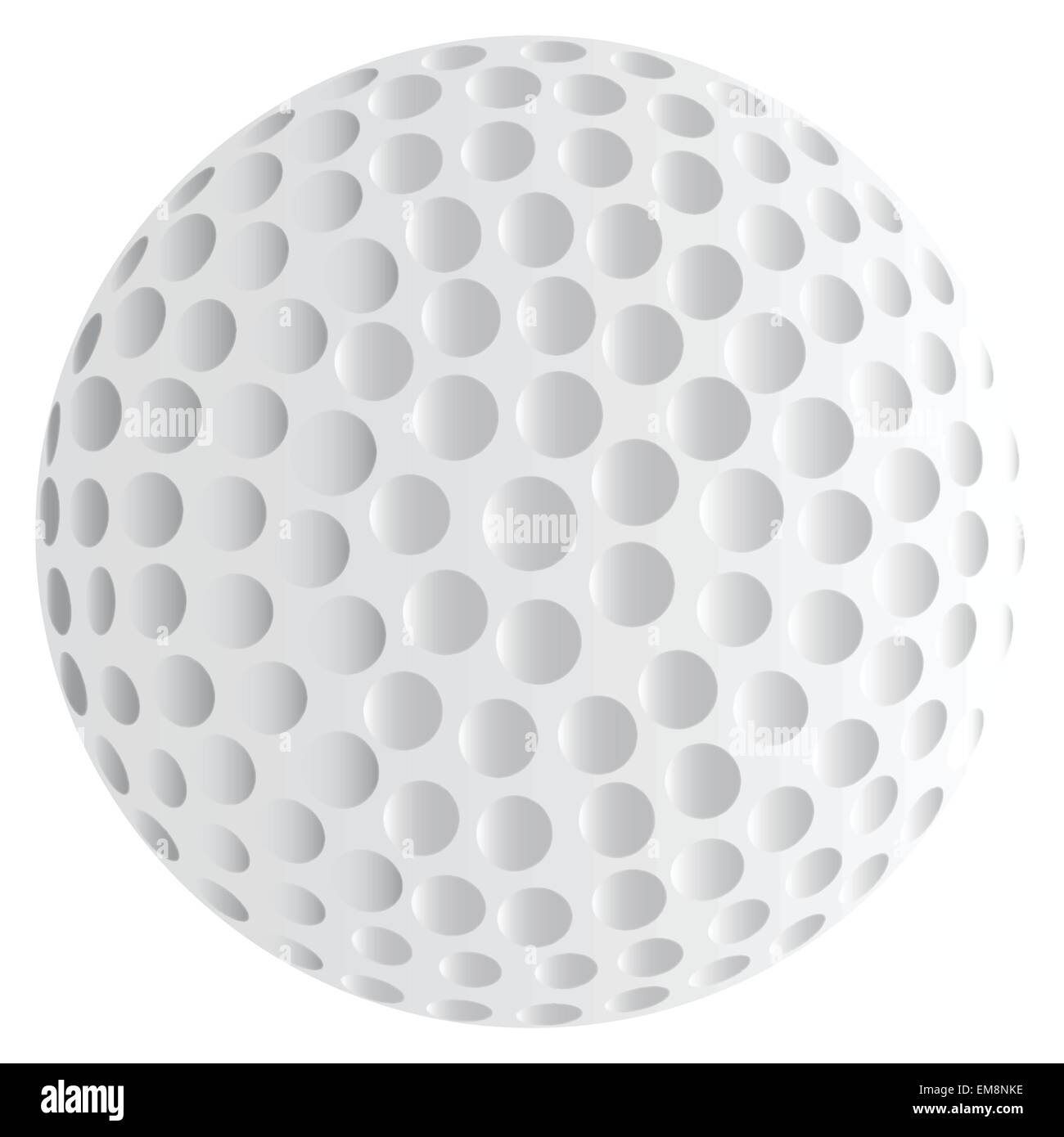 Balle de Golf isolés Illustration de Vecteur