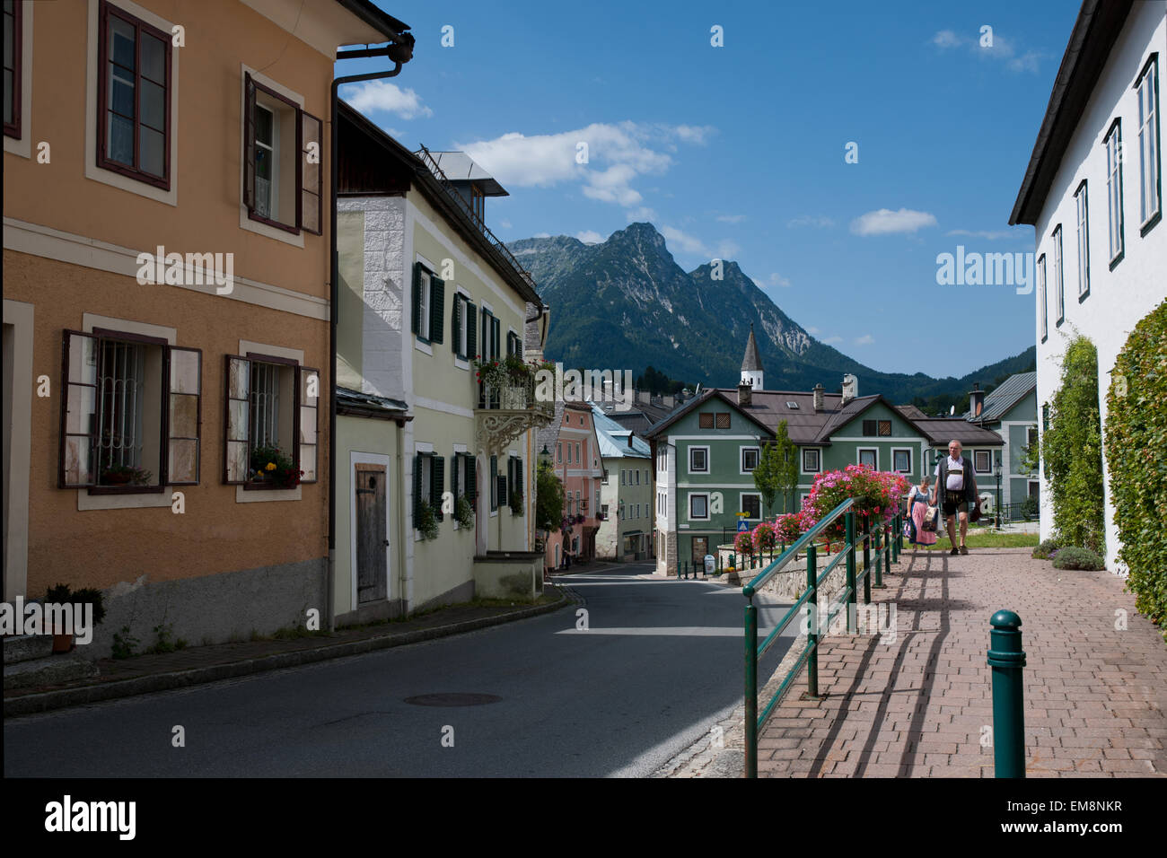 Alte Salzstrasse, Bad Aussee, Styrie, Salzkammergut, Autriche Banque D'Images