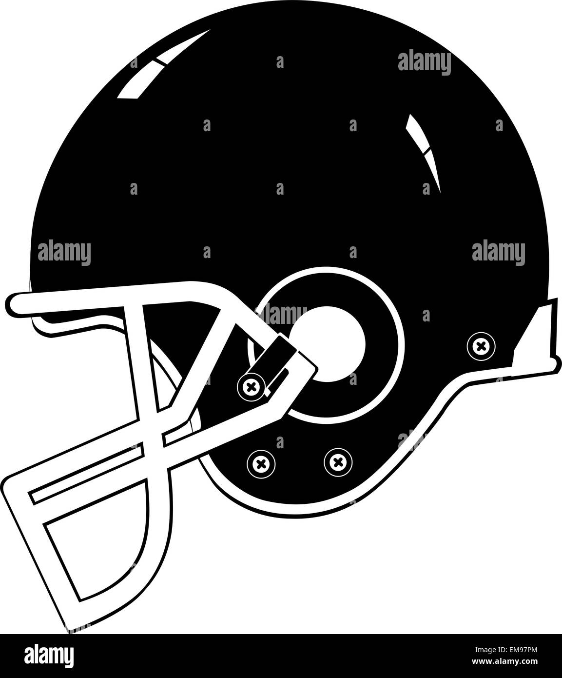 Casque de football Illustration de Vecteur