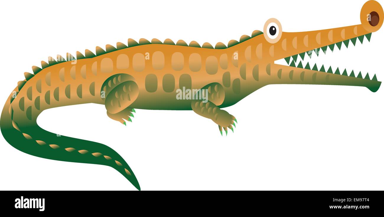 Illustration de Cartoon vector crocodile Illustration de Vecteur