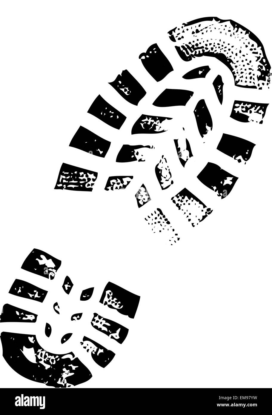 Empreinte de chaussure Banque d'images vectorielles - Alamy