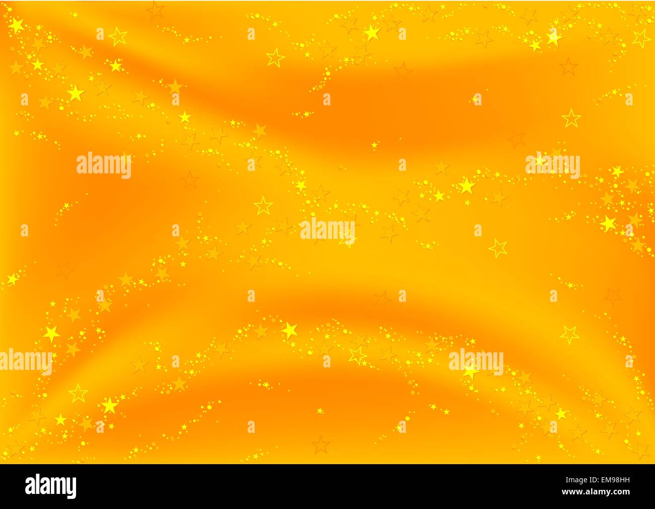 Golden Stars de fond Illustration de Vecteur
