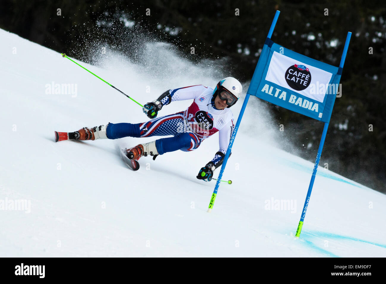 Val Badia, Italie 21 décembre 2014. Aleksander ANDRIENKO (RUS) en concurrence dans l'Audi Coupe du Monde de Ski Alpin Fis Banque D'Images