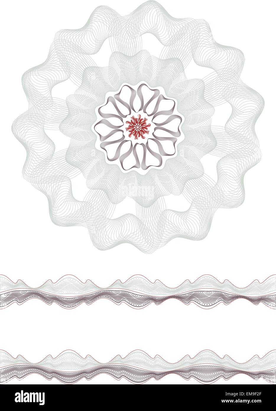 rosette, frontière Illustration de Vecteur