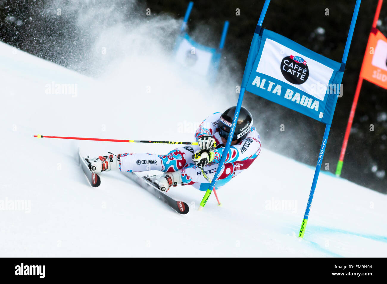 Val Badia, Italie 21 décembre 2014. MERMILLOD BLONDIN Thomas (Fra) qui se font concurrence sur les Audi Coupe du Monde de Ski Alpin Fis Banque D'Images