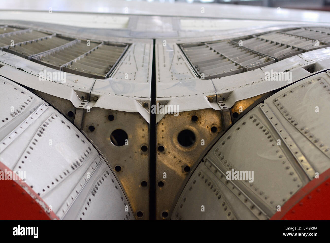 Supersonic jet d'échappement du moteur à l'Imperial War Museum, Duxford Banque D'Images