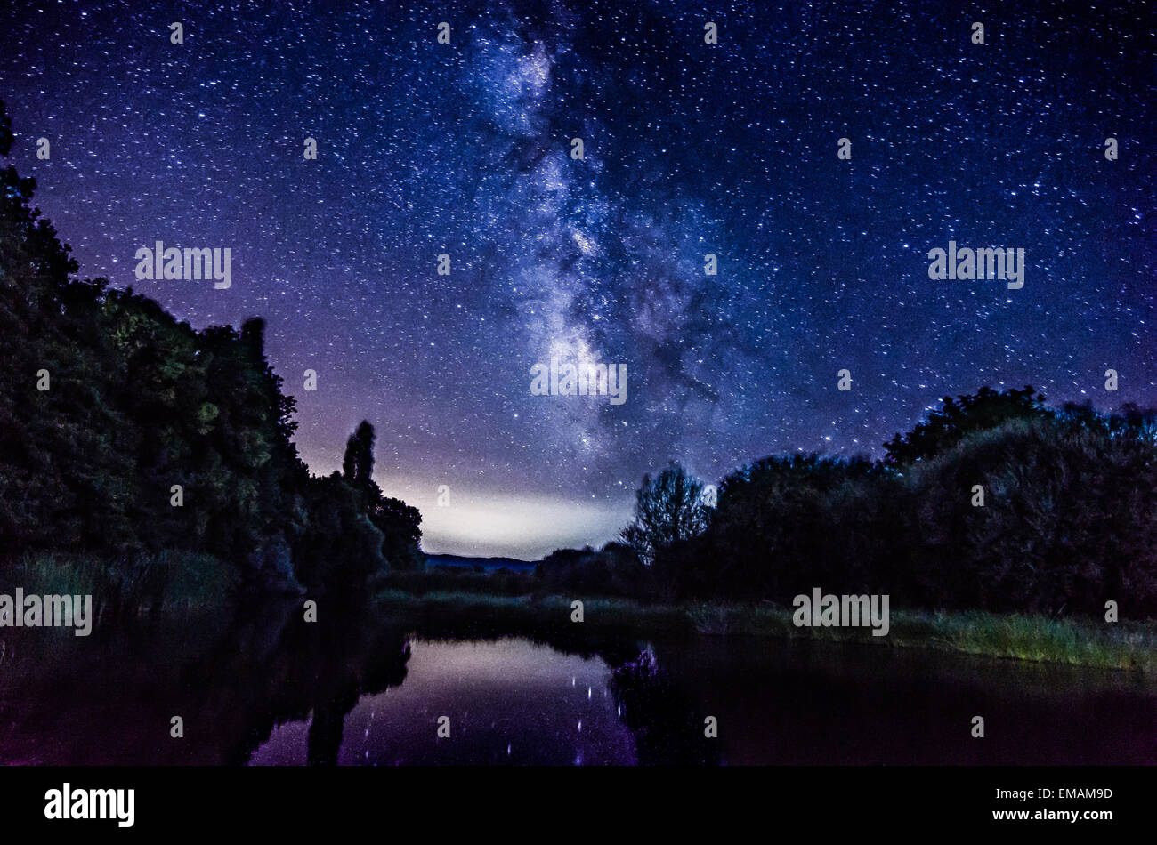 voie lactée Banque D'Images