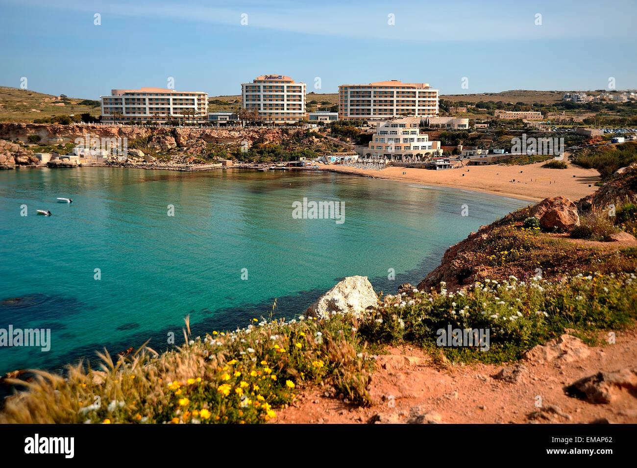 Station touristique tourisme malte plage Banque de photographies et d ...