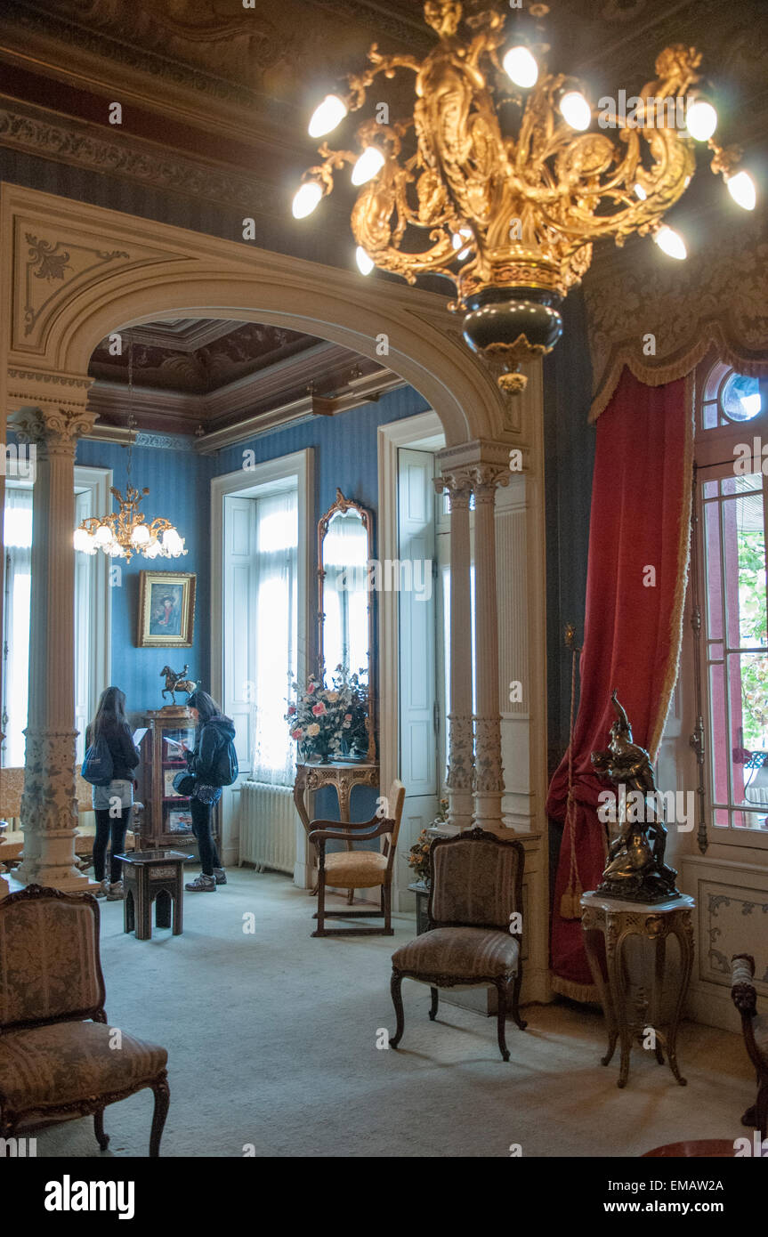 Intérieur de l'Hôtel Particulier 1895 Sara Braun, Punta Arenas, Chili Banque D'Images