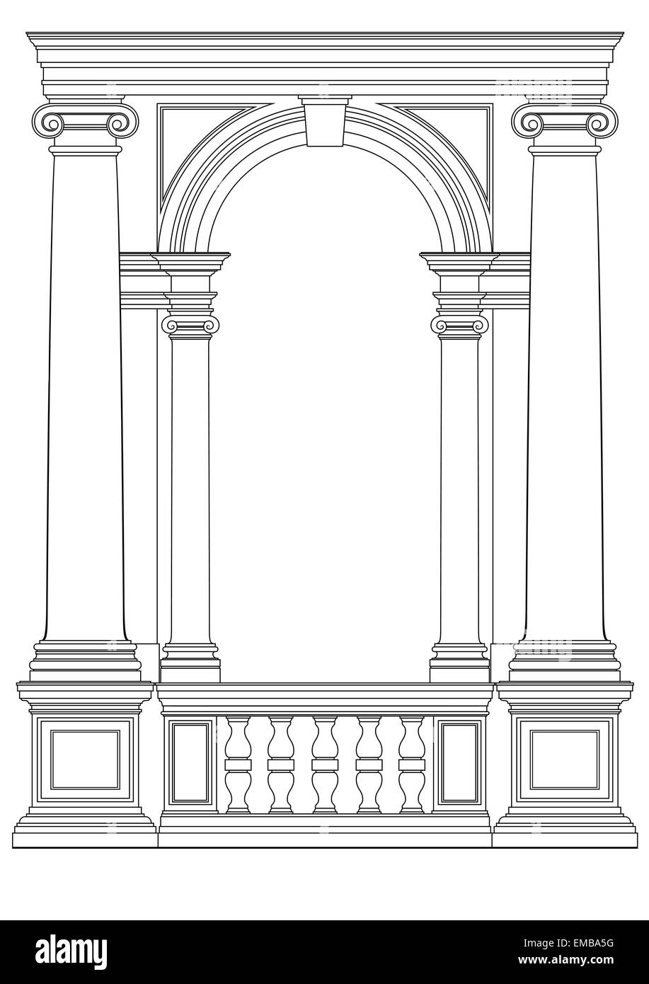 Élément architectural vector Illustration de Vecteur