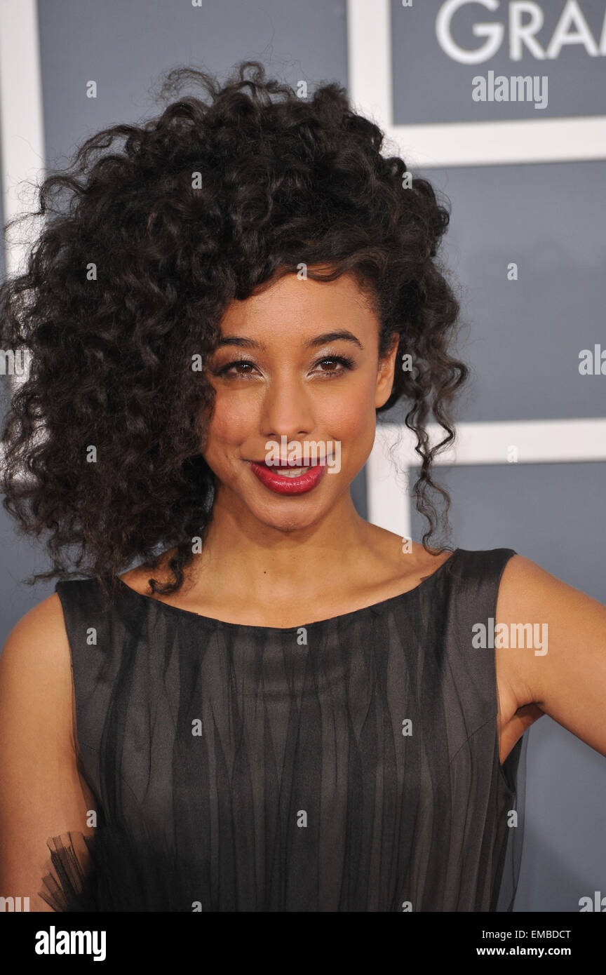 LOS ANGELES, CA - 12 février 2012 : Corinne Bailey Rae à la 54e cérémonie annuelle de remise des prix Grammy au Staples Center, Los Angeles. Février 12, 2012 Los Angeles, CA Banque D'Images