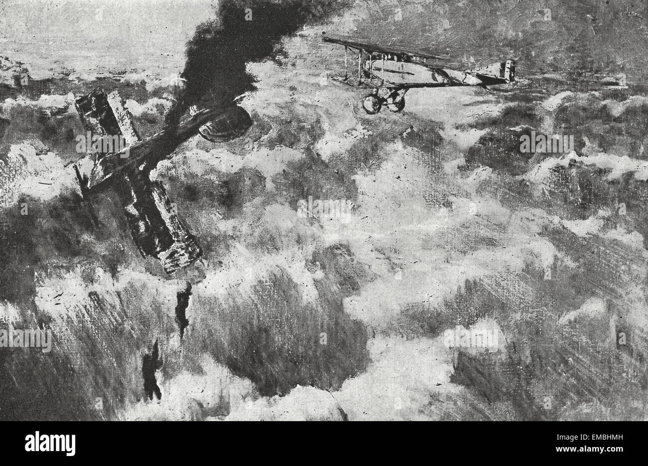 La quarante-cinquième victoire Georges Guynemer - WWI Ace Français Banque D'Images