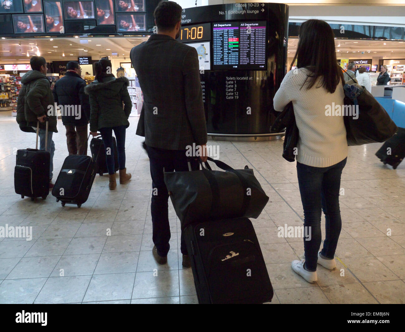 La salle d'embarquement de l'aéroport Banque D'Images