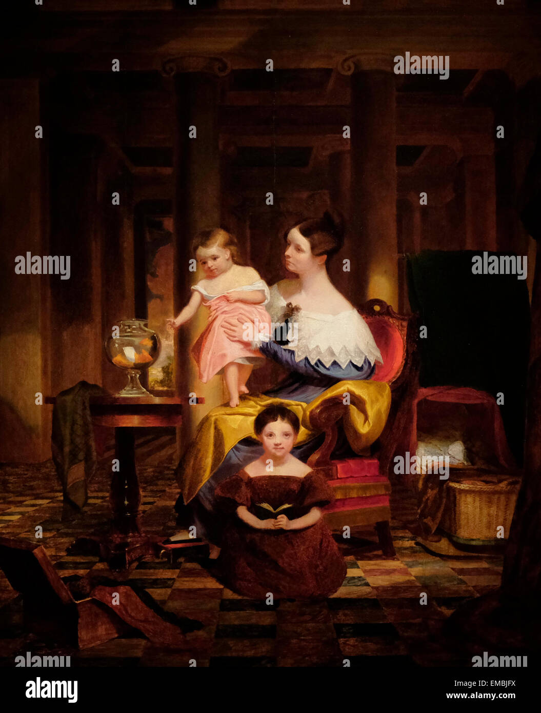 La maison de verre - circa 1835 - Samuel Morse F B Banque D'Images