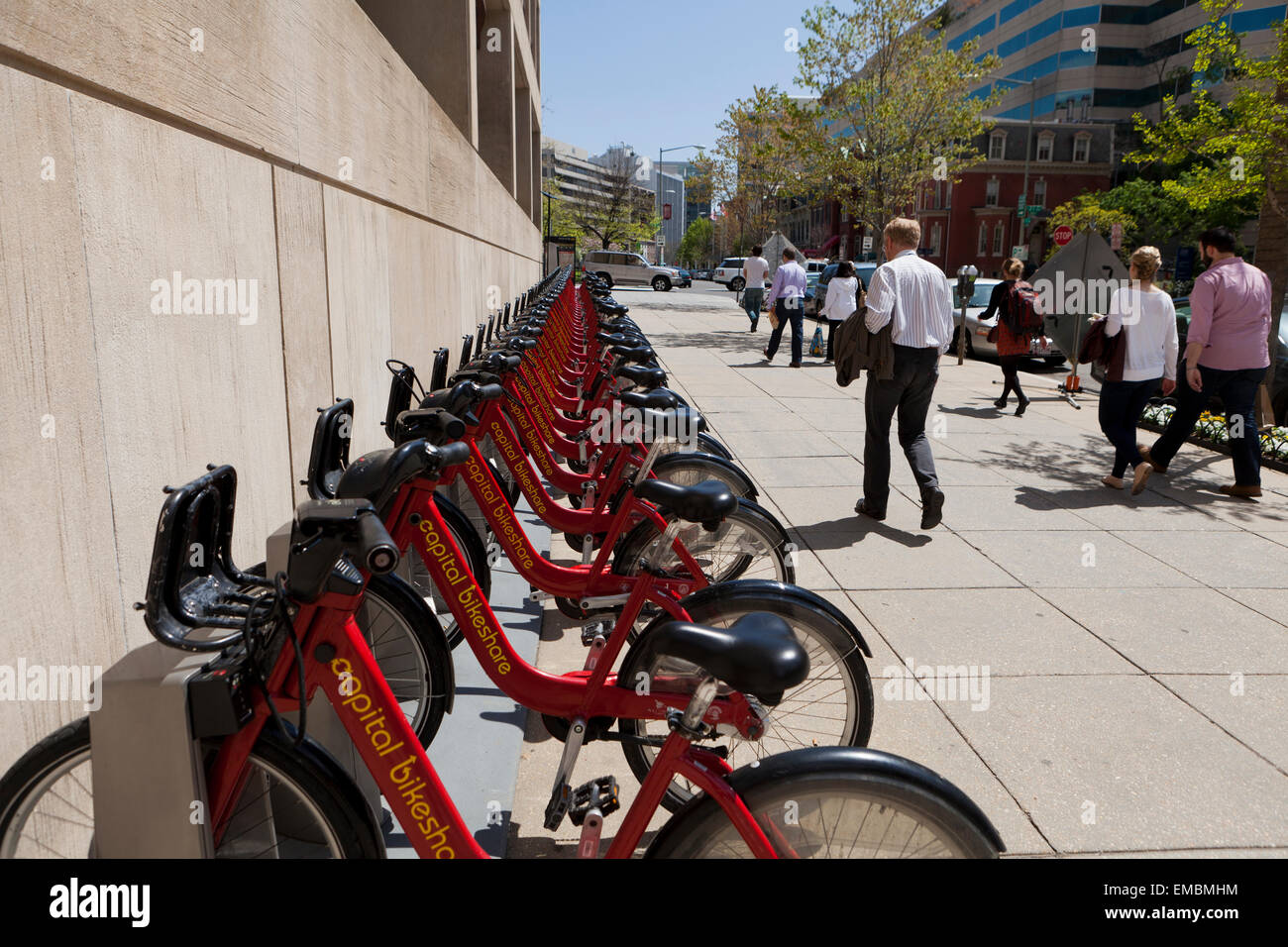 Vélo Capital Partager station - Washington, DC USA Banque D'Images