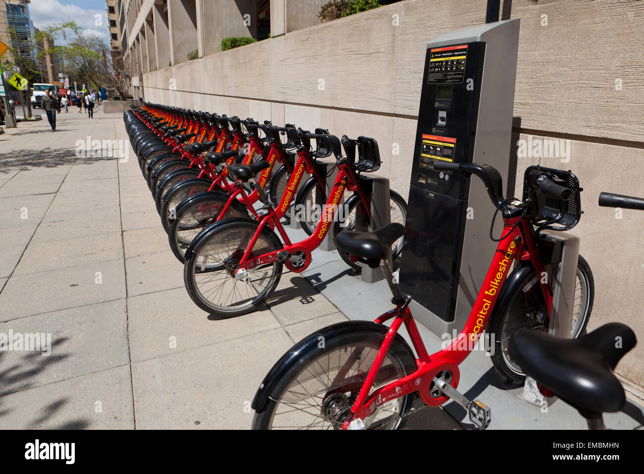 Vélo Capital Partager station - Washington, DC USA Banque D'Images