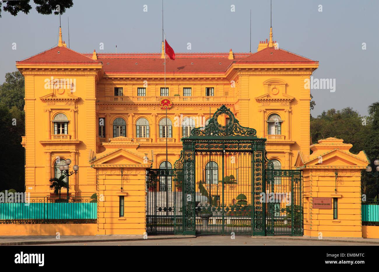 Vietnam, Hanoi, Palais Présidentiel, Banque D'Images