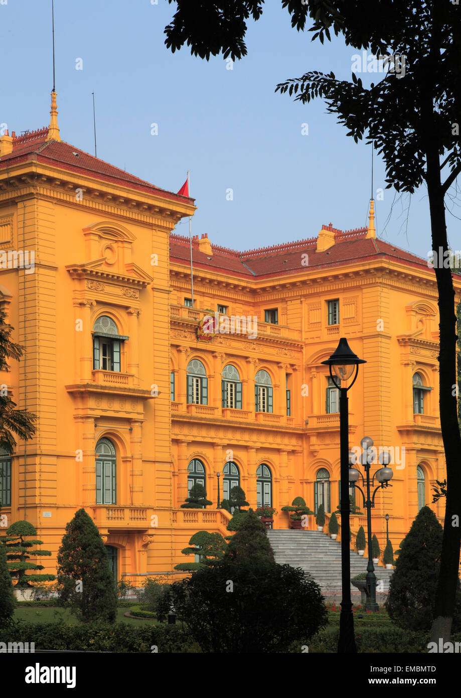 Vietnam, Hanoi, Palais Présidentiel, Banque D'Images
