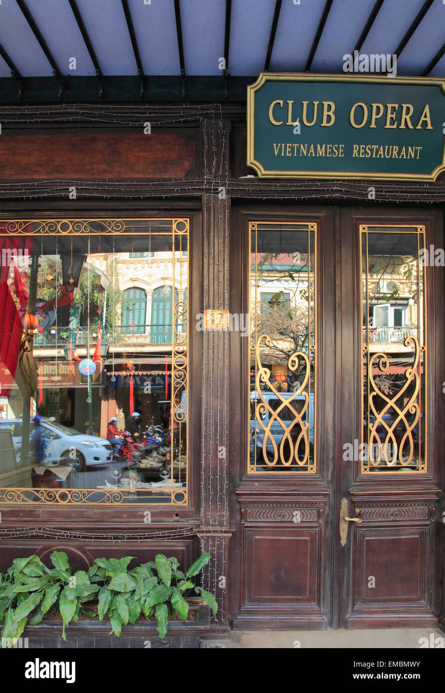 Vietnam, Hanoi, Quartier Français, Opéra, restaurant, Club Banque D'Images