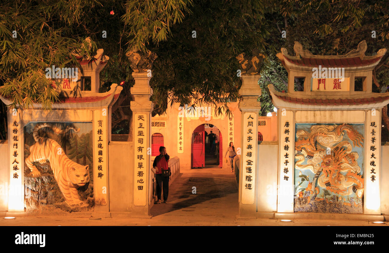 Vietnam, Hanoi, La montagne de jade, Ngoc Son Temple, Banque D'Images