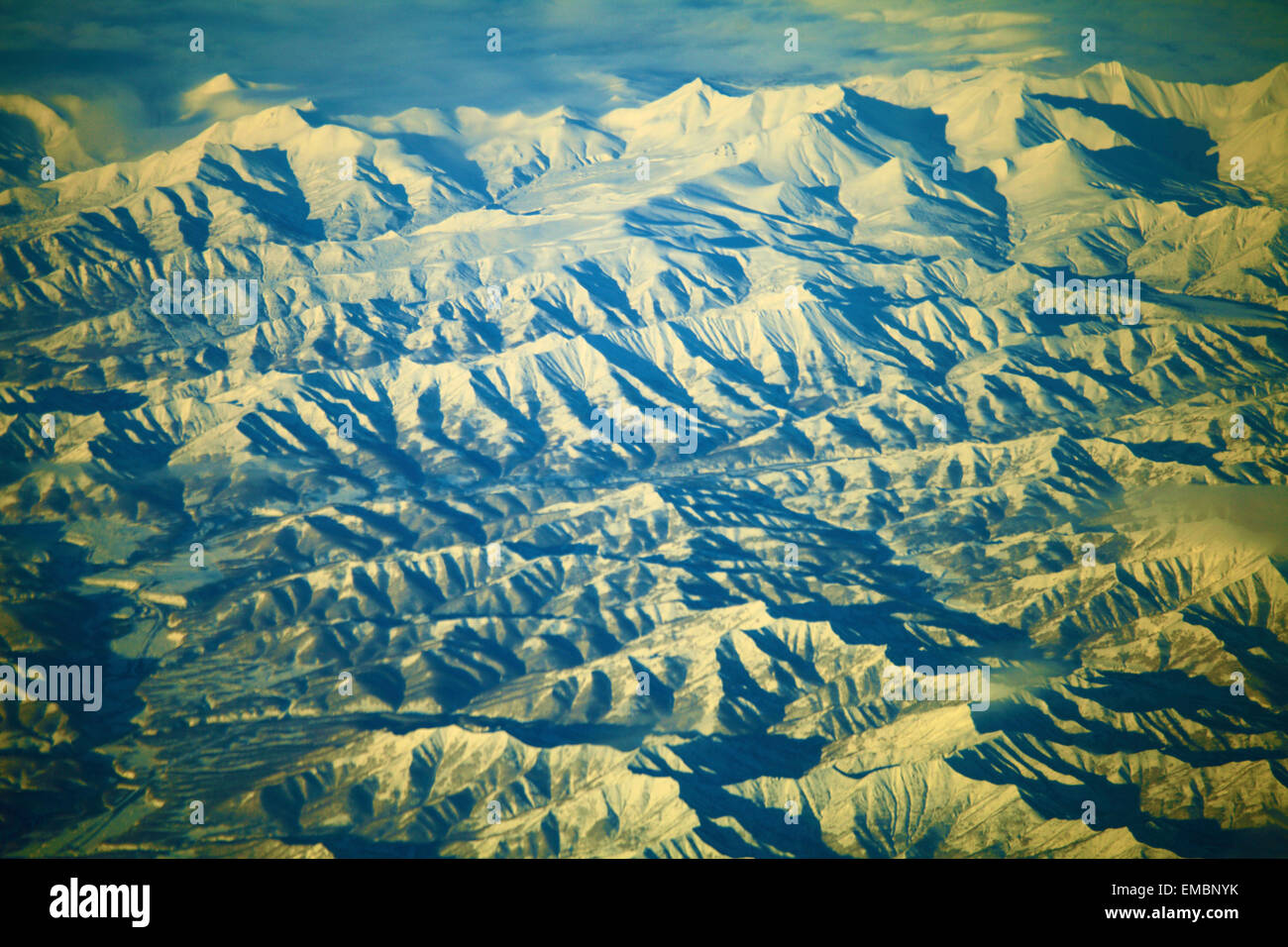 La Russie, la péninsule du Kamtchatka, vue aérienne, Banque D'Images
