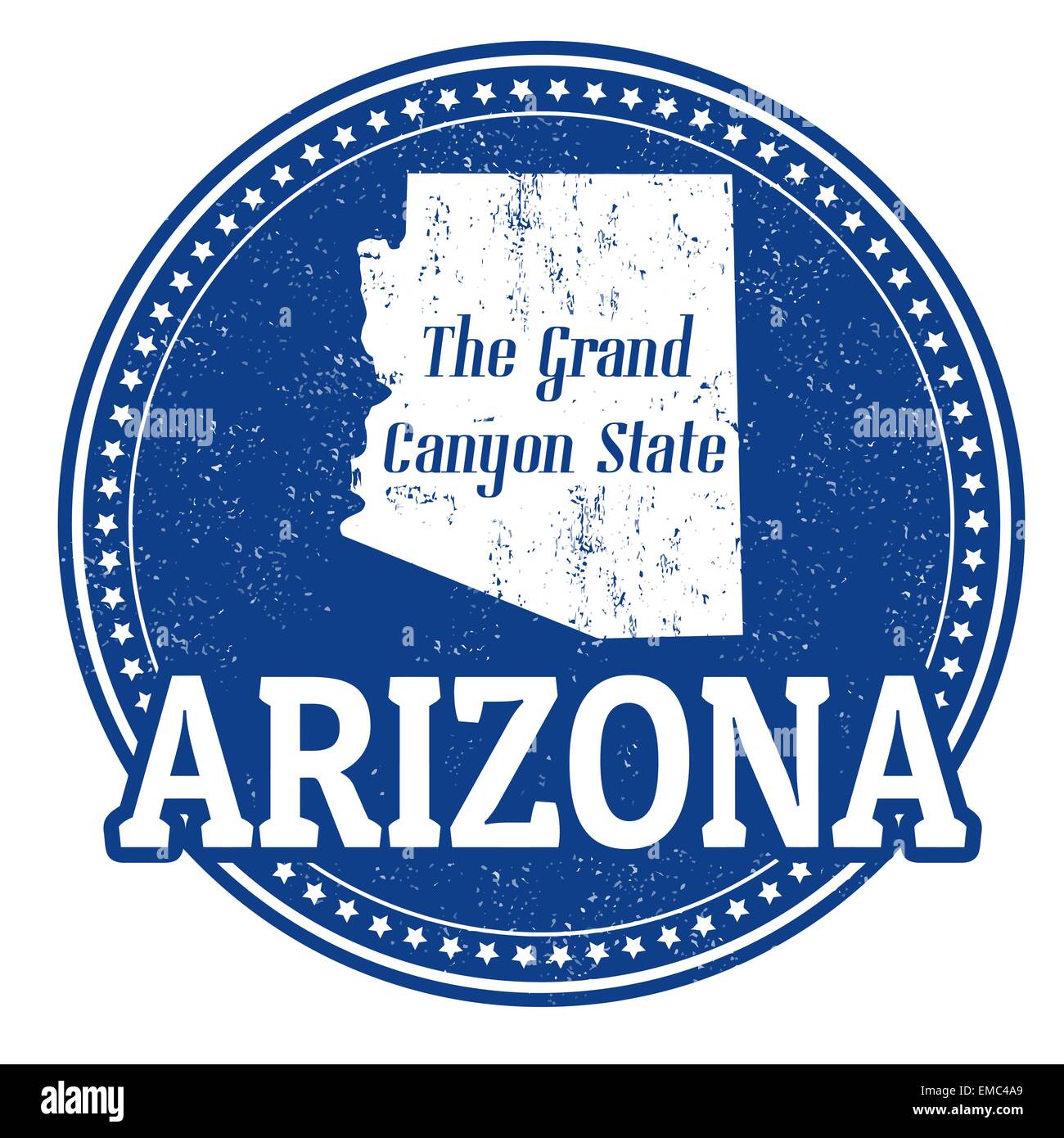 Timbre de l’Arizona Illustration de Vecteur