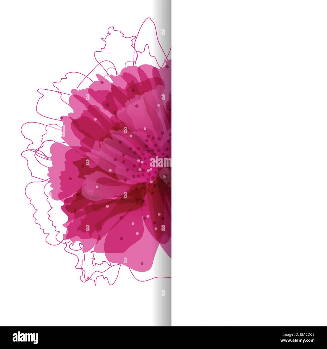 Carte floral avec place pour votre texte Illustration de Vecteur