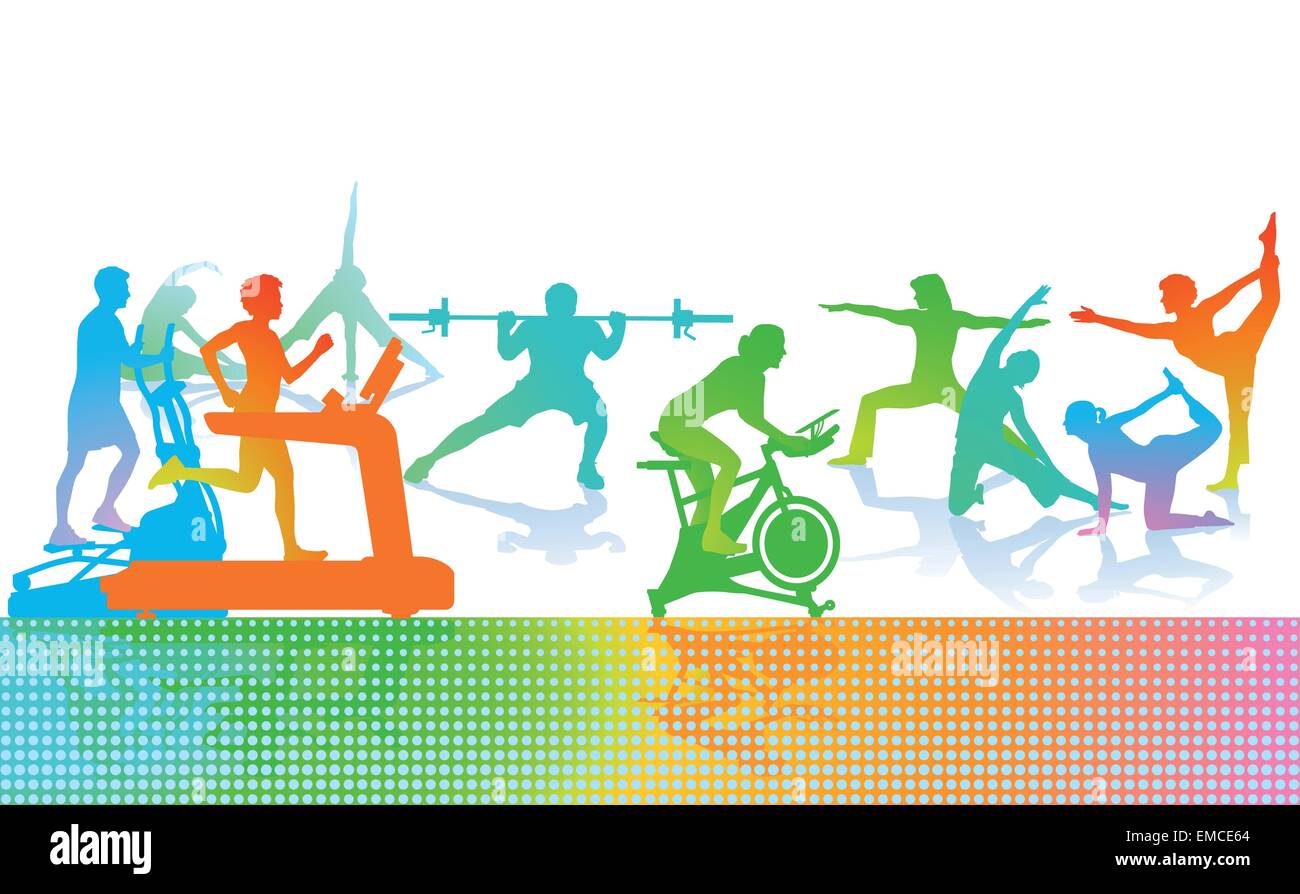 Sports et fitness Illustration de Vecteur