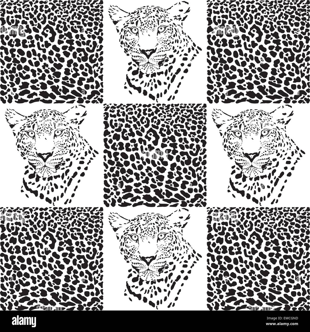 Leopard modèles pour les textiles Illustration de Vecteur