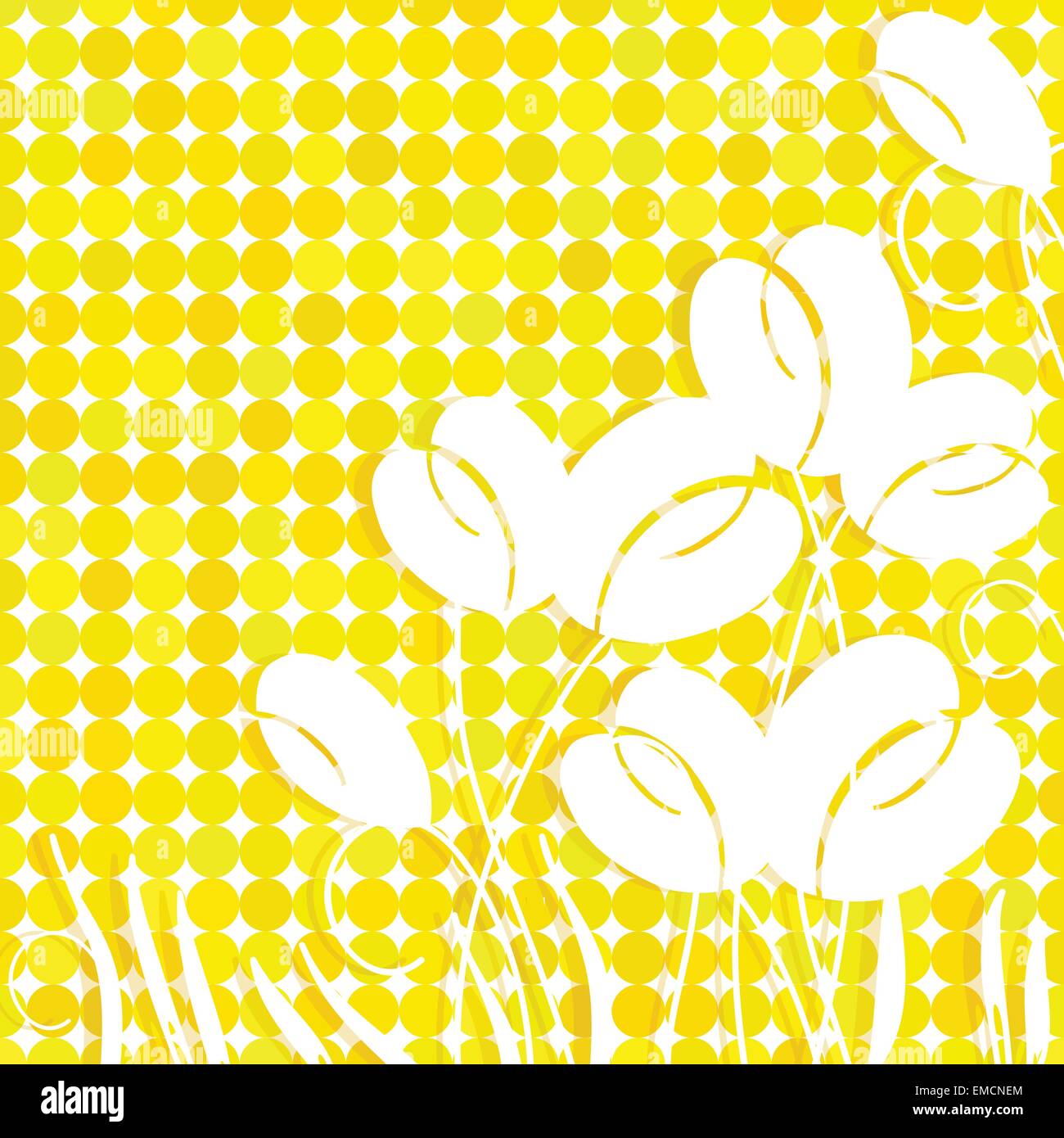Résumé fond avec lumineux multicolores fleurs tulipes Illustration de Vecteur