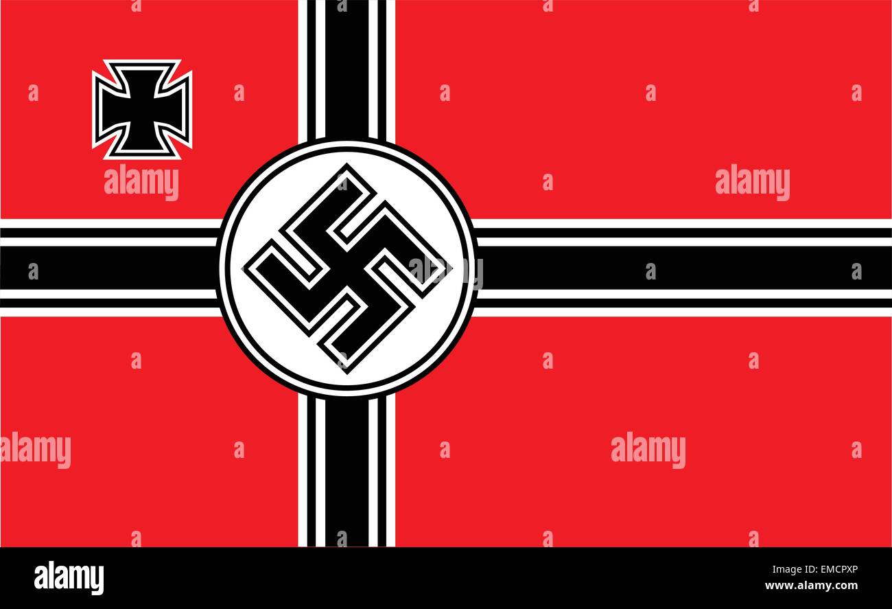 Drapeau nazi Illustration de Vecteur
