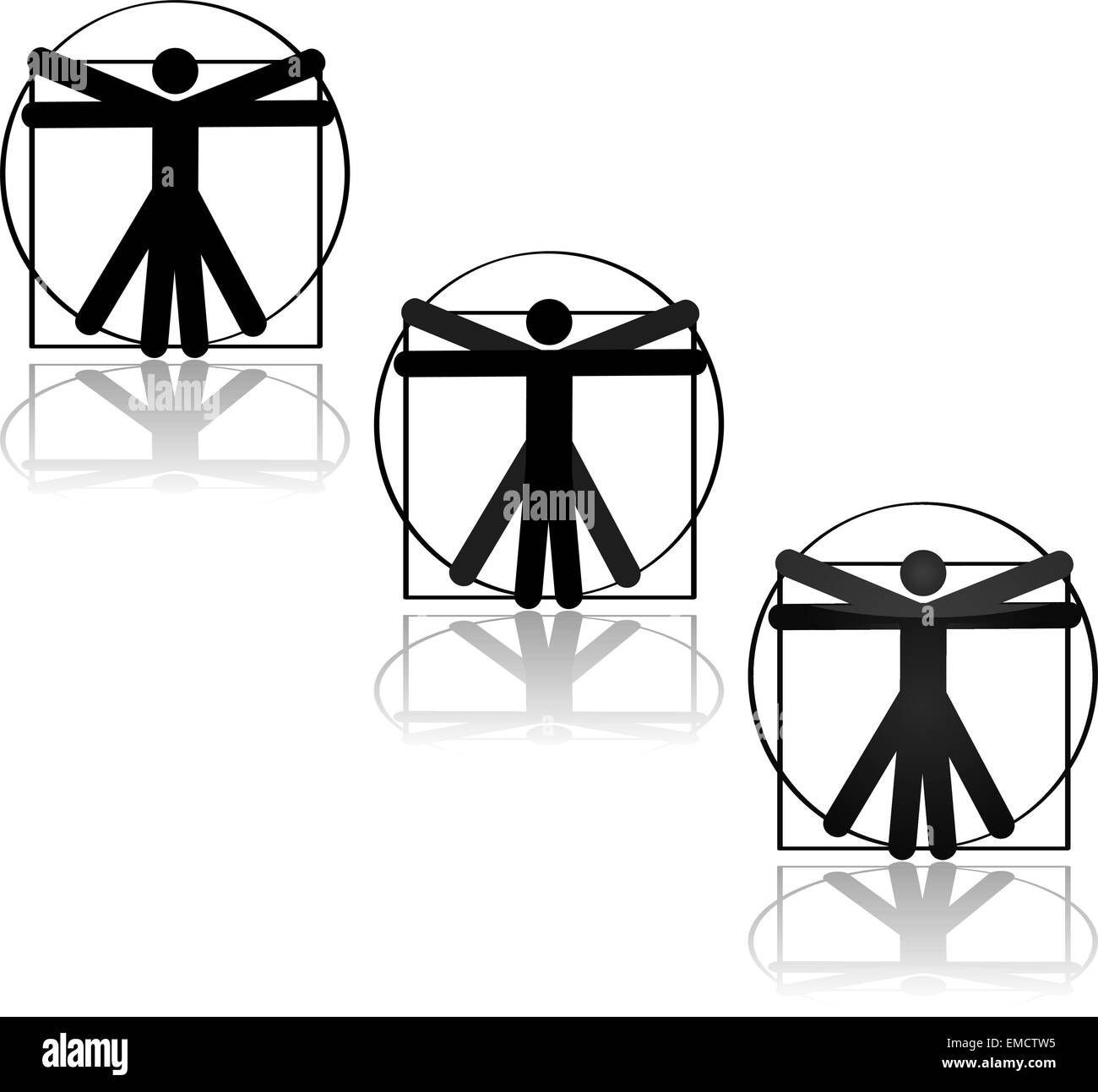 Icône de Vitruve Illustration de Vecteur