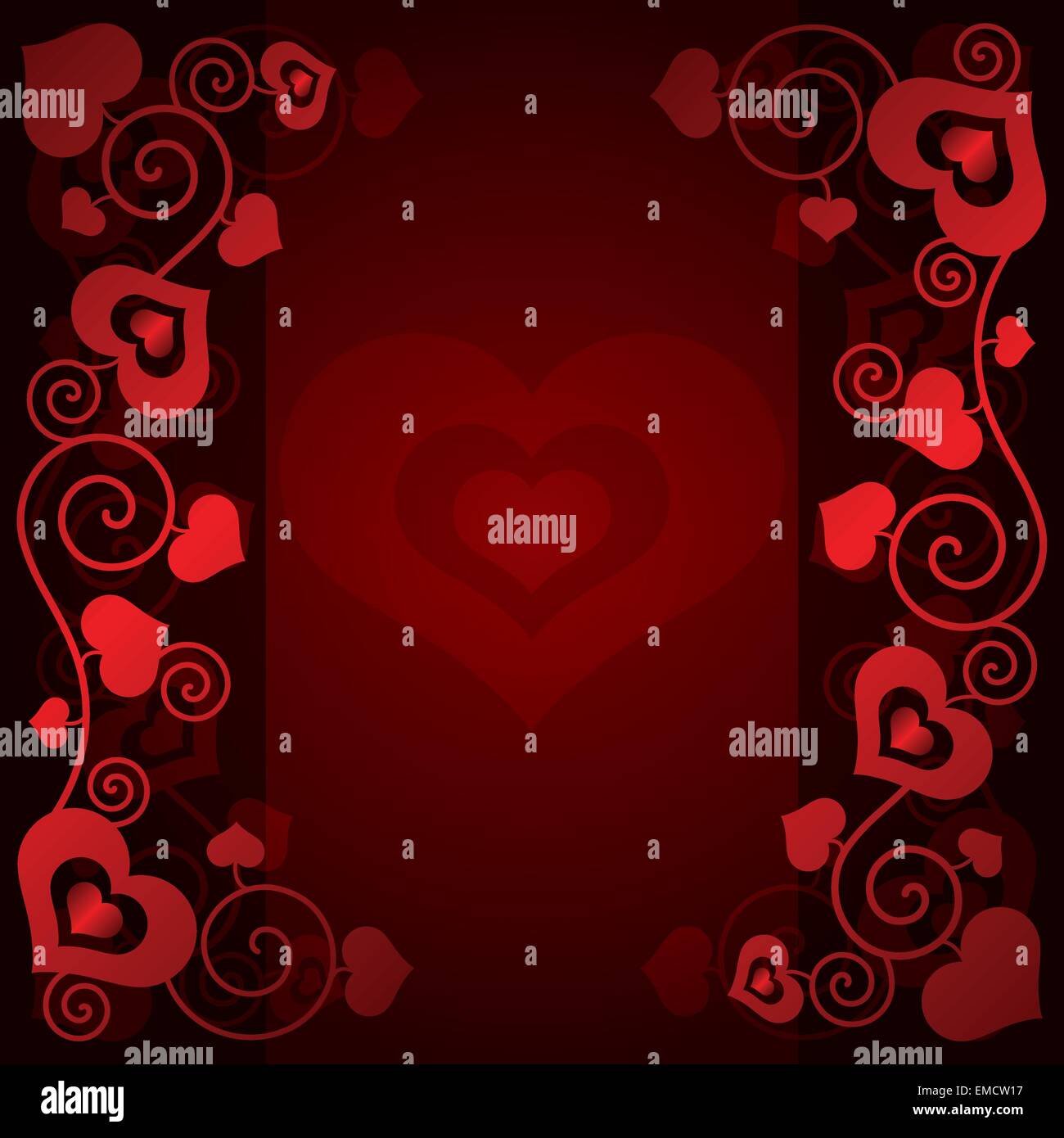 La Saint-Valentin avec des cœurs d'arrière-plan Illustration de Vecteur