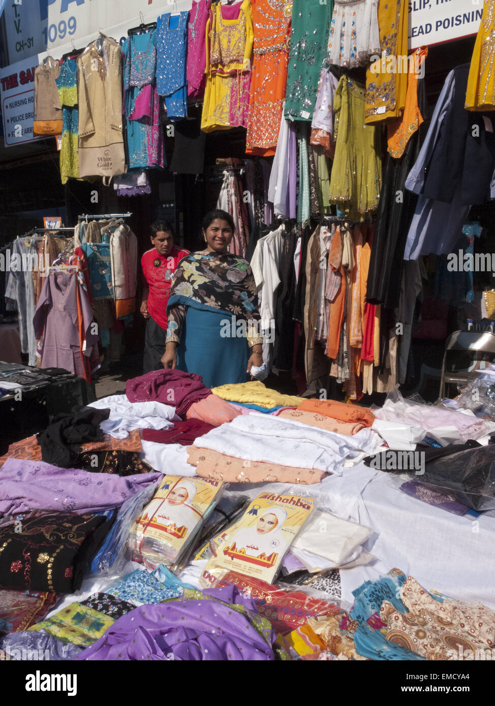 Festival de rue le jour de l'indépendance du Pakistan et justes dans 'Little Pakistan' dans la section de Midwood Brooklyn, NY, 2010. Banque D'Images