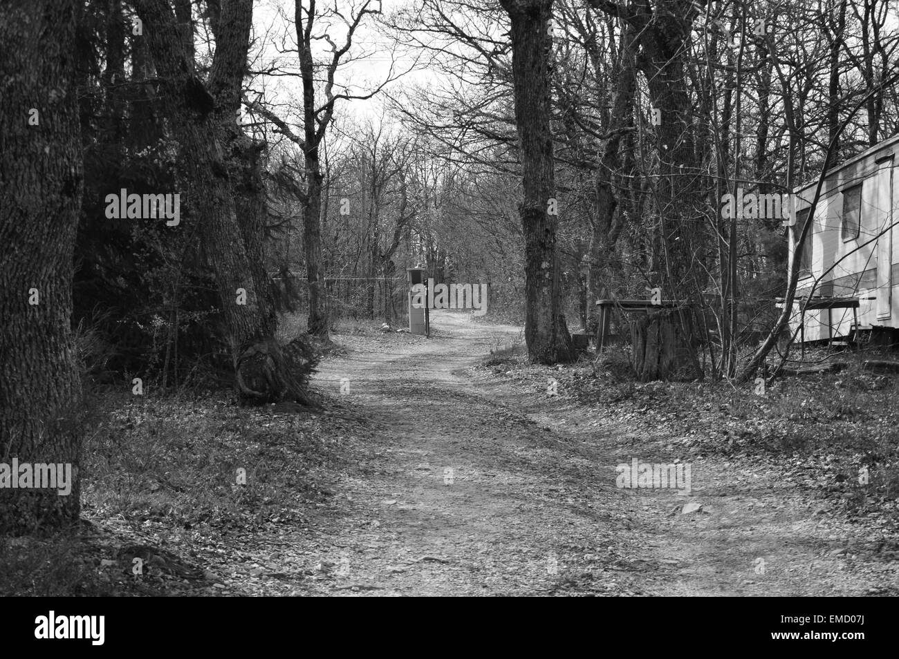 Sud de la France en noir et blanc Banque D'Images