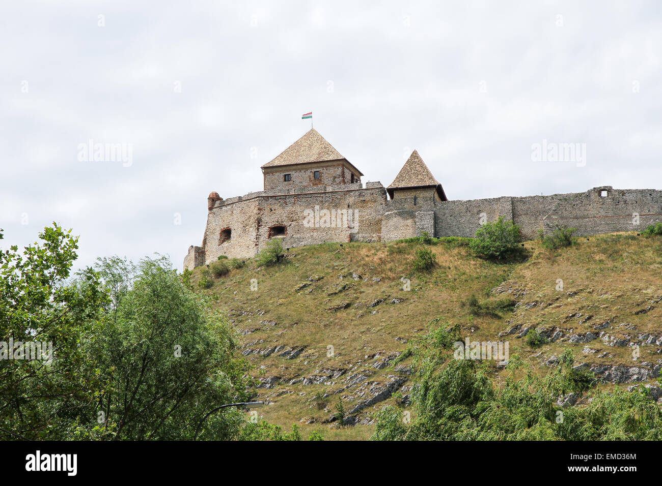 Le célèbre château de Szeged en Hongrie, l'Europe. Banque D'Images