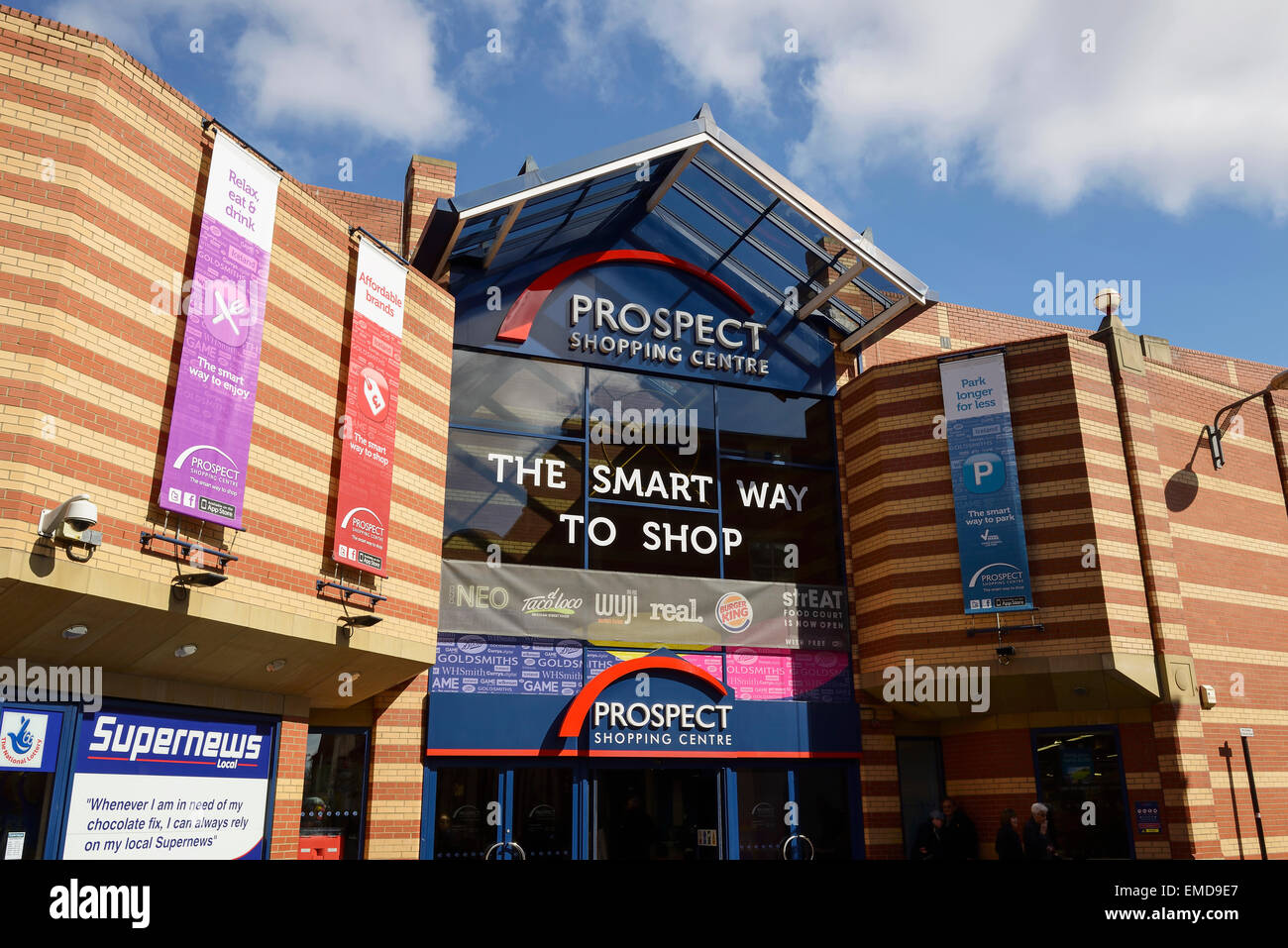 La perspective Centre commercial dans le centre-ville de Hull UK Banque D'Images