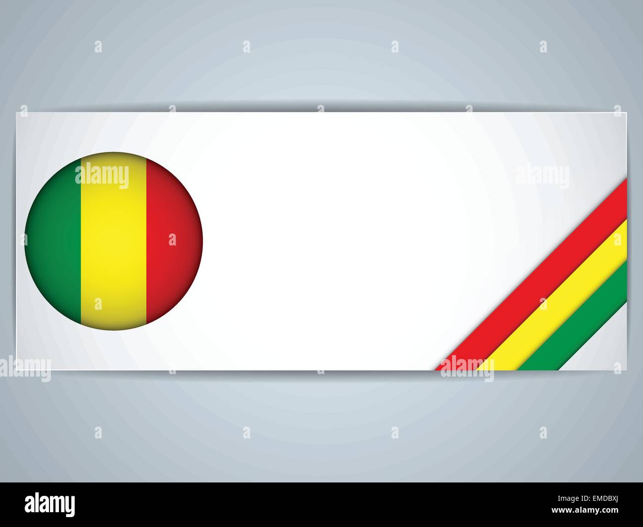 Mali Pays Ensemble de bannières Illustration de Vecteur