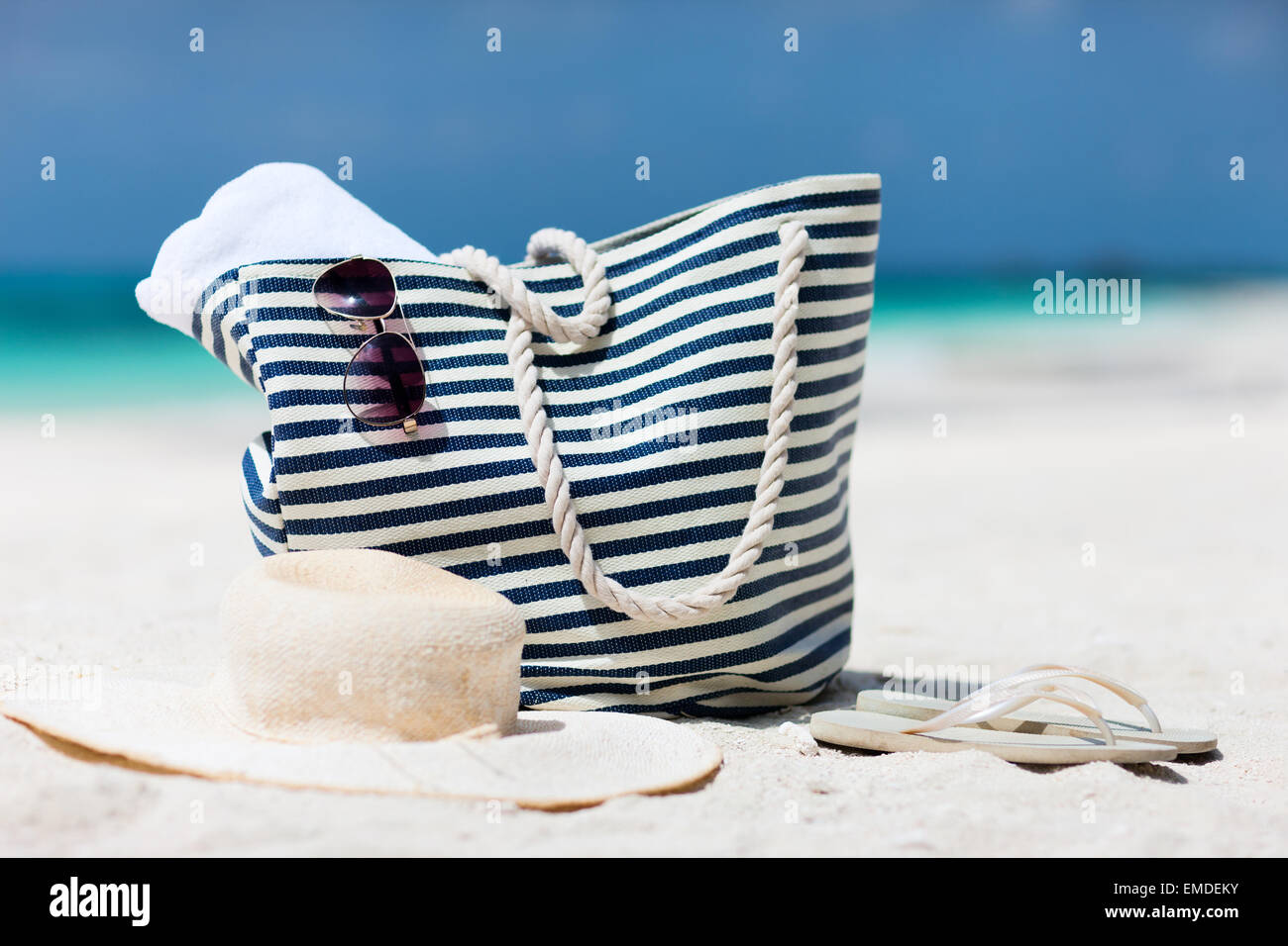 Vacances à la plage Banque D'Images