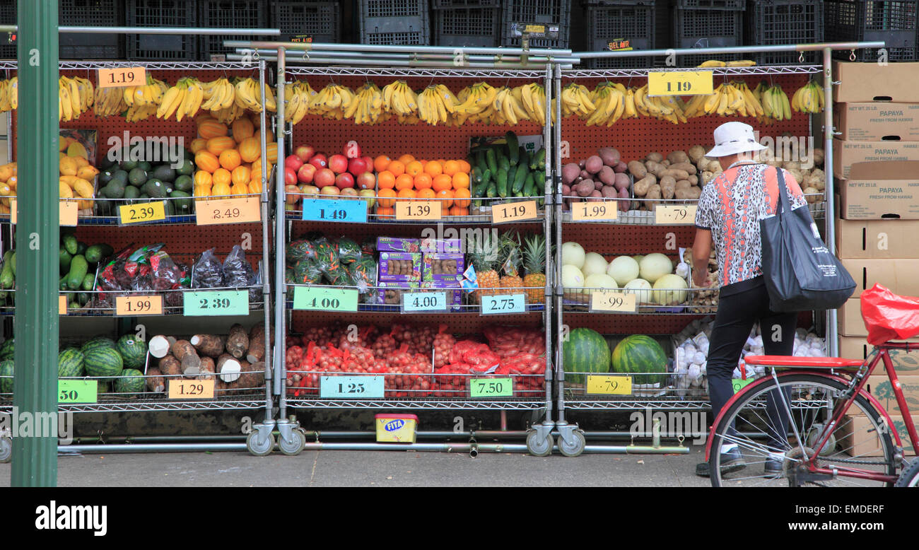 Hawaii, Oahu, Honolulu, Chinatown, O'ahu, Marché Banque D'Images