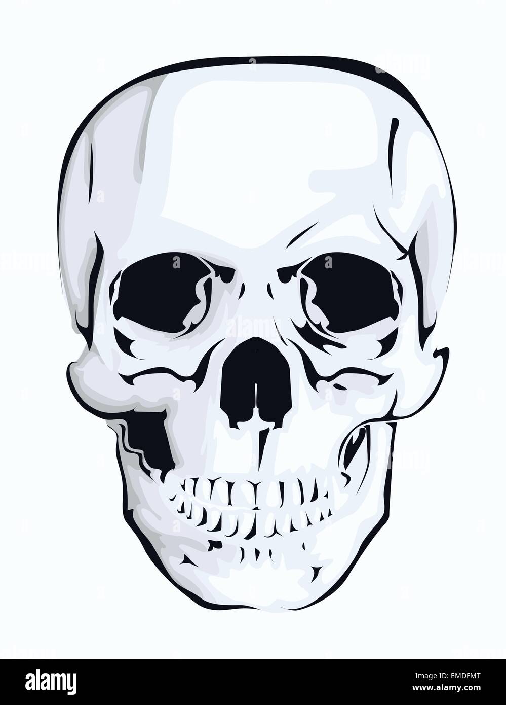 Crâne abstraite Illustration de Vecteur