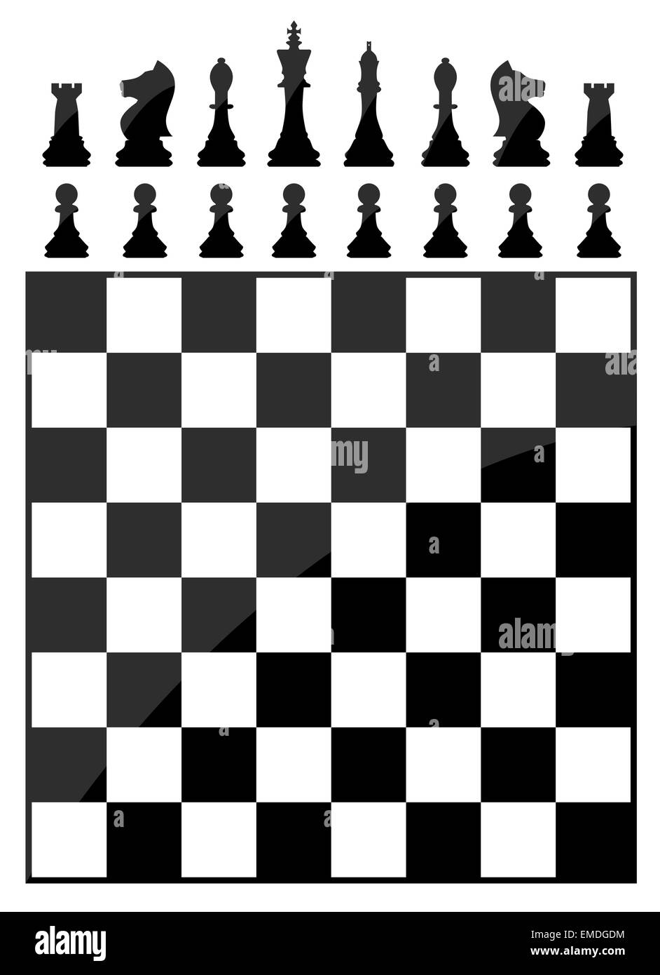 Table d’échecs Illustration de Vecteur