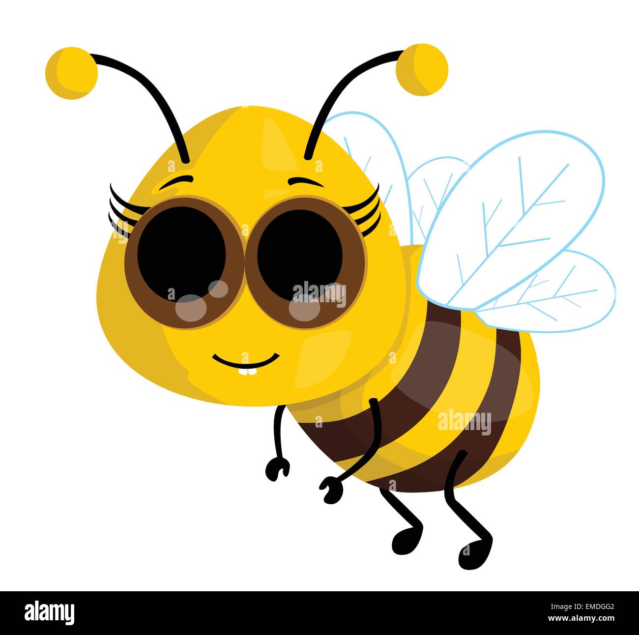 Cute cartoon bee Illustration de Vecteur